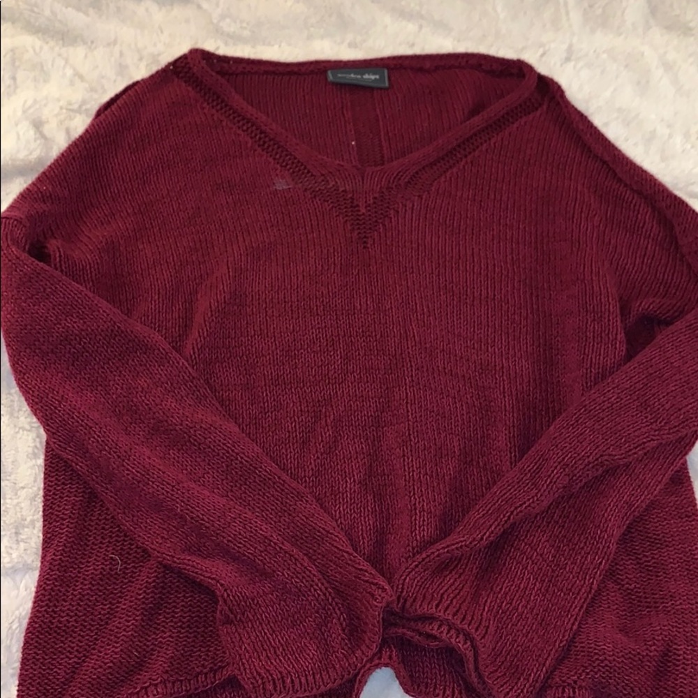 red sweater